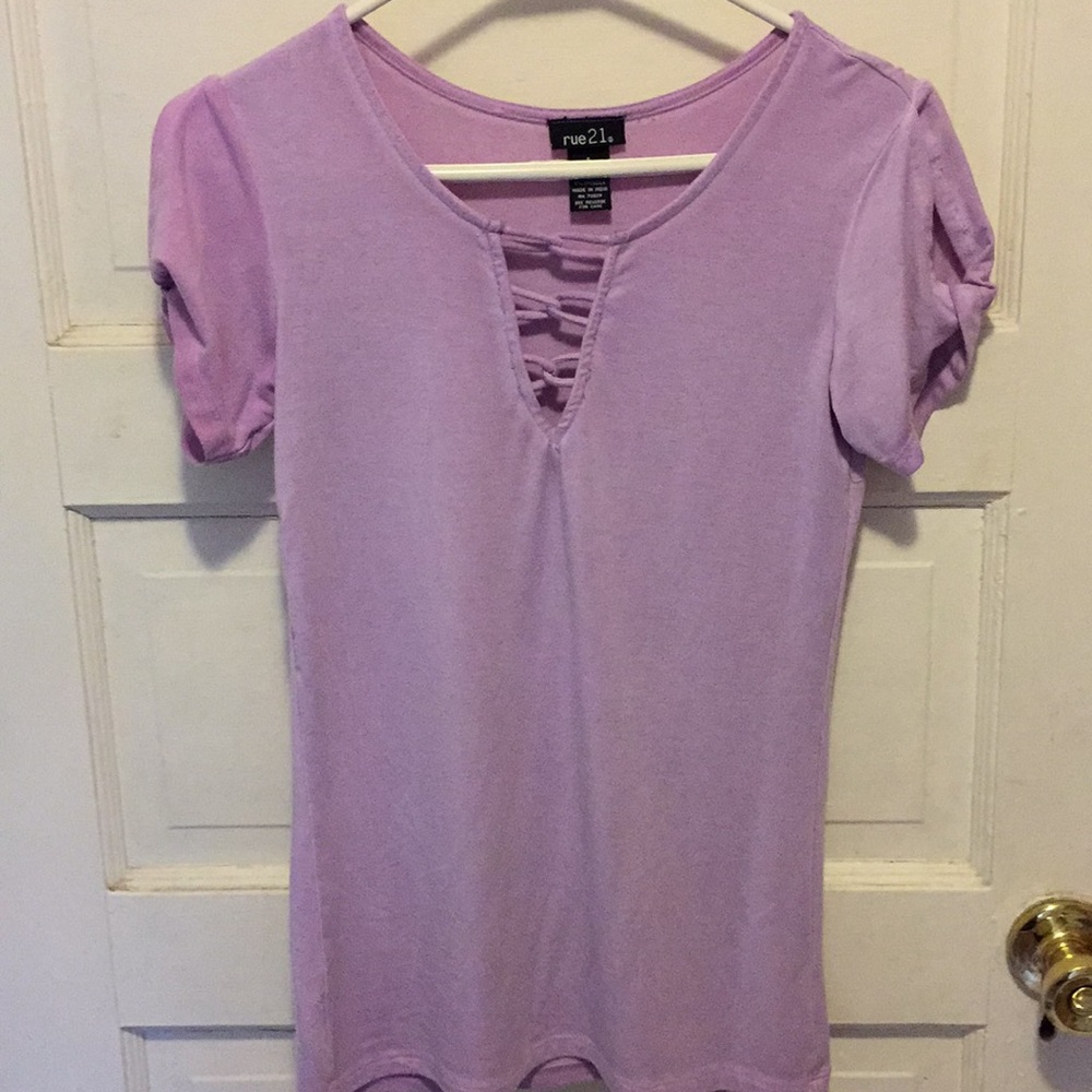 Lilac colored shirt